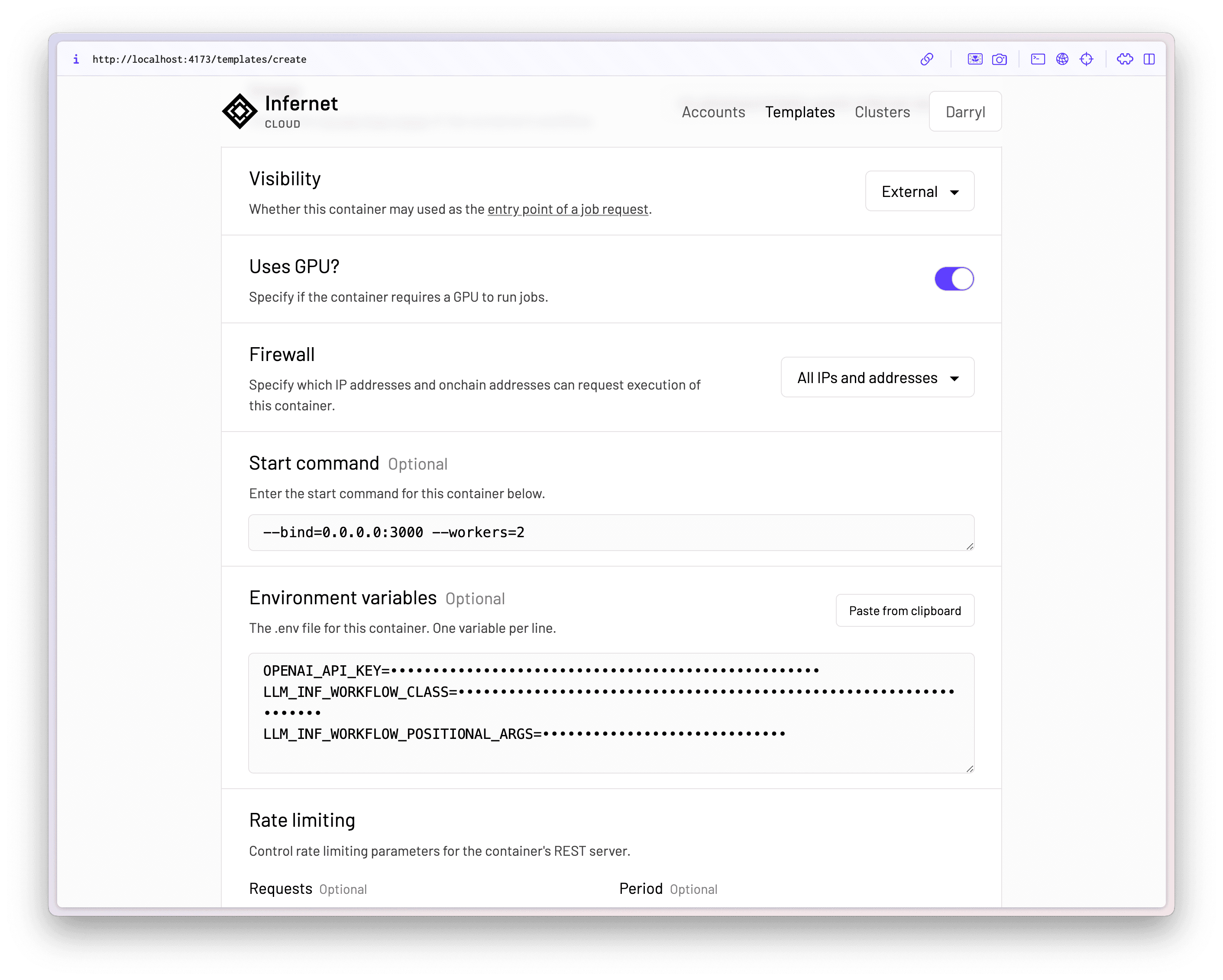 Container configuration – 2